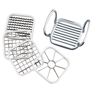 5pcs Stainless Steel Cutter Slicer Vegetable Fruit Shredders Potato Chips Cutter Kitchen Tools MYDING - Height Kitchen