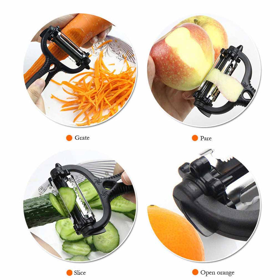 360° Vegetable Peeler With Which You Will Save Time And Effort. - Height Kitchen