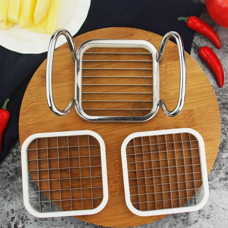 5pcs Stainless Steel Cutter Slicer Vegetable Fruit Shredders Potato Chips Cutter Kitchen Tools MYDING - Height Kitchen