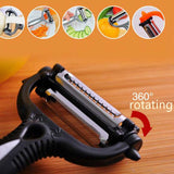 360° Vegetable Peeler With Which You Will Save Time And Effort. - Height Kitchen