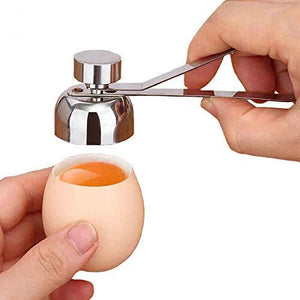 Ossayi Metal Egg Scissors Egg Topper Cutter Shell Opener Stainless Steel Boiled Raw Egg Open Creative Kitchen Tools Set - Height Kitchen