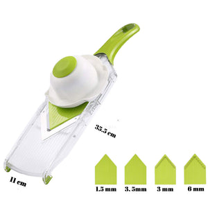 Mandolin Cutter With 4 Adjustable Blades For Comfort. - Height Kitchen
