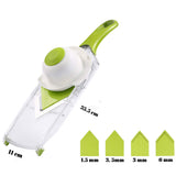 Mandolin Cutter With 4 Adjustable Blades For Comfort. - Height Kitchen