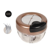 Manual Food Chopper With More Space To Fit More Food - Height Kitchen