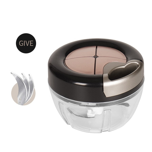 Manual Food Chopper With More Space To Fit More Food - Height Kitchen