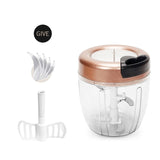 Manual Food Chopper With More Space To Fit More Food - Height Kitchen